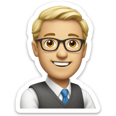 Happy teacher sticker