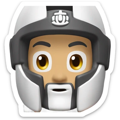 Crea un casco del gran saiyaman un persoaje de dragon ball z sticker