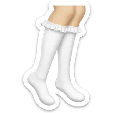 white frilly socks sticker