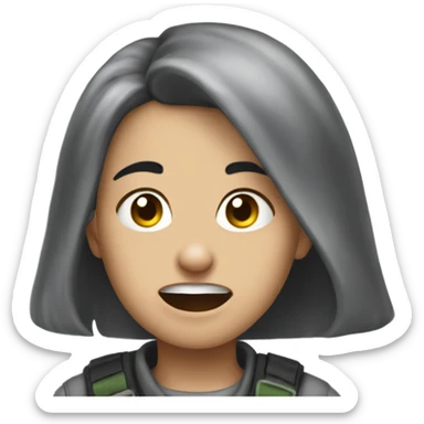 Rat as disaster girl meme face sticker