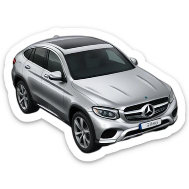 Silver glc 300 coupe sticker