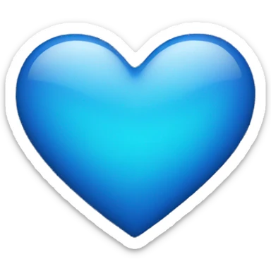 blue heart sticker