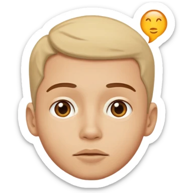 I want the the guy emoji but have him looking up sticker