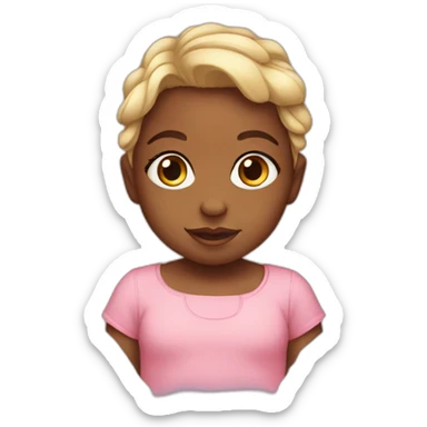 Baby girl hub sticker