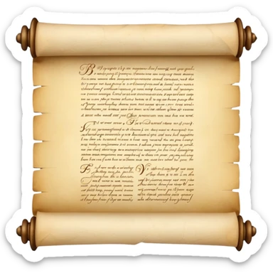 Marriage Vows (Scroll) sticker