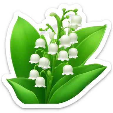 lily of the valley  sticker