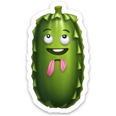 pickle wearing a tutu sticker