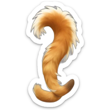 Just an animal's tail sticker