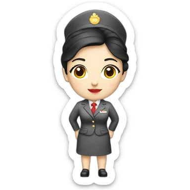 Asiana Airline's stewardess sticker