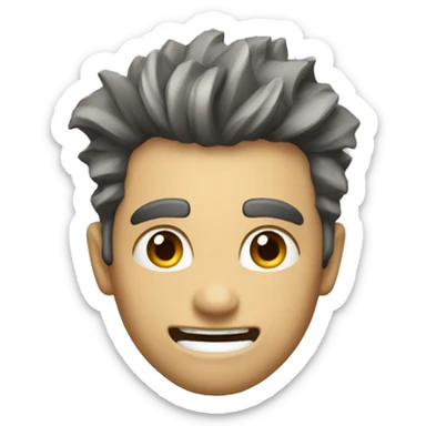 Wow non colour serrated top emoji  sticker