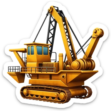 gold mining dredge sticker