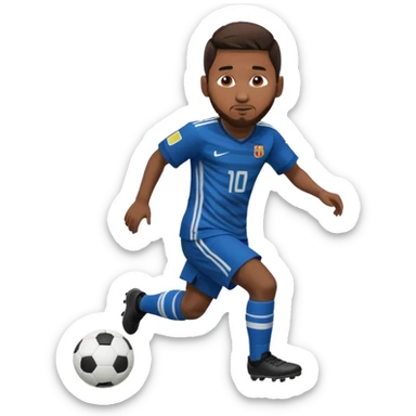 Messi dribbling sticker