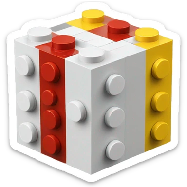 Lego block sticker