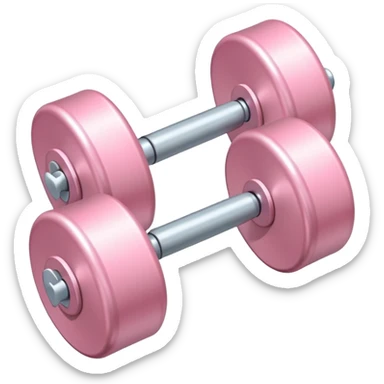 Cute light pink weights sticker