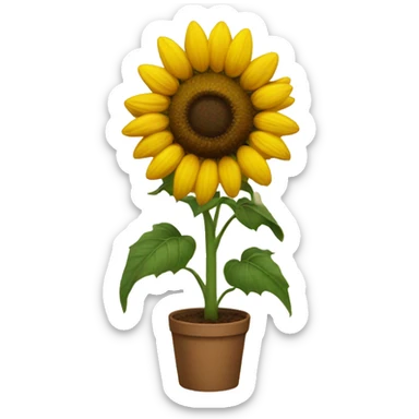 Sunflower sticker
