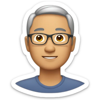 Asian father sticker