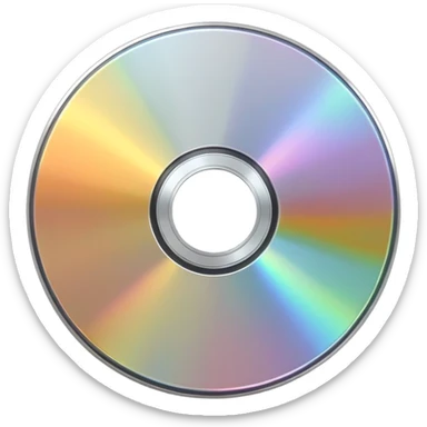 CD disk sticker