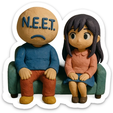 N.E.E.T and anime sticker