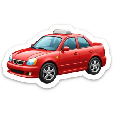 Car on the road sticker