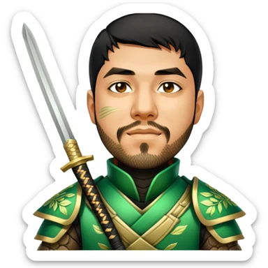 Emerald Samurai sticker