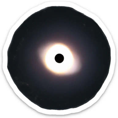 black hole in space. with number 1 in white color, in side black hole sticker
