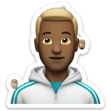 Man in tracksuit sticker