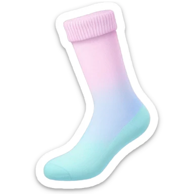 Pastel socks sticker