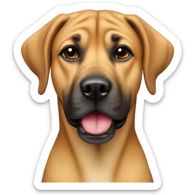 Black mouth cur dog sticker
