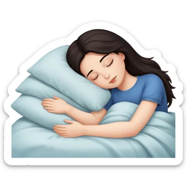 Chica dormida  sticker