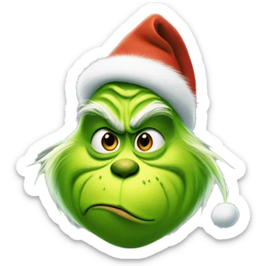 grinch with max  sticker