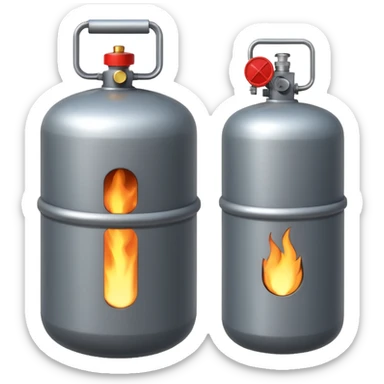 Gas Cylinder sticker