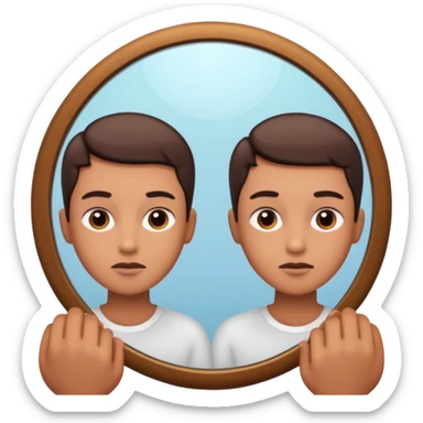 patient taking care of himself sticker