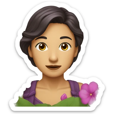 Flores moradas  sticker