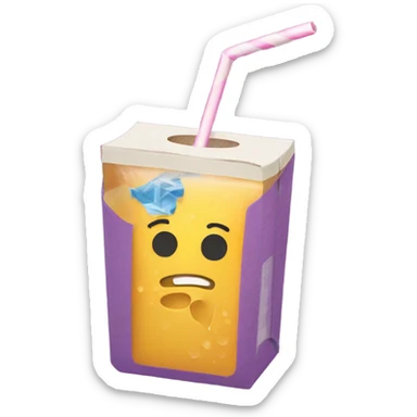juicebox with straw sticker
