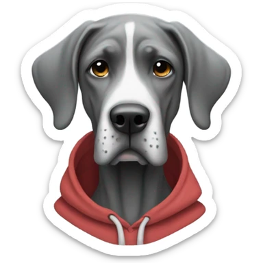  Dane wearing a hoodie sticker