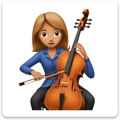 girl playing cello sticker