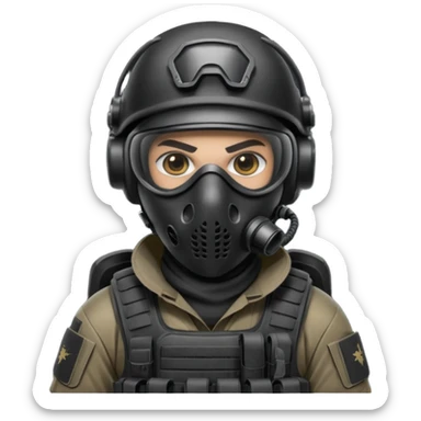 ghost operator from cod saying Anybody wants to play dmz  sticker