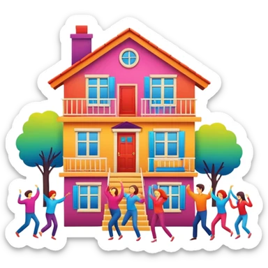 A live house sticker