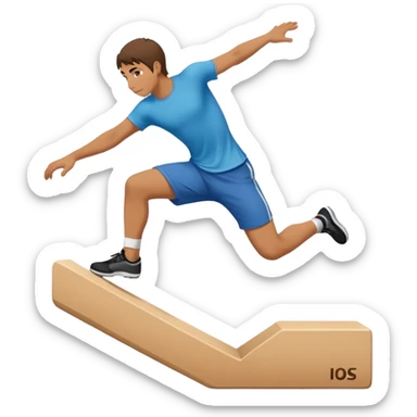 A parkour sticker