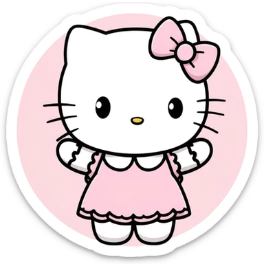 Hello kitty,coquette sticker