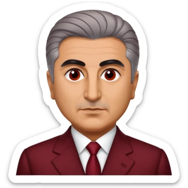 Turn Reza Pahlavi into a bear's ketchup sauce. sticker