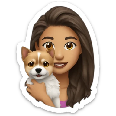 ZENDAYA WITH POMCHI sticker