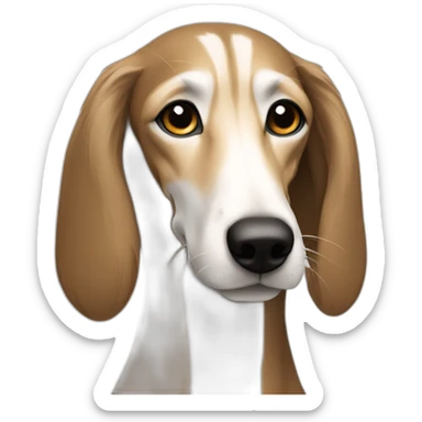 Saluki in profile sticker