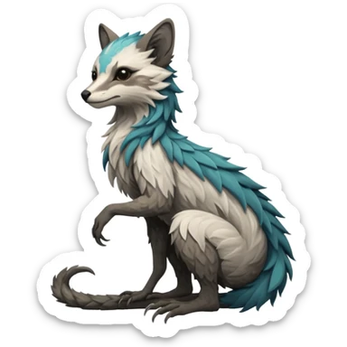 Modern Realistic Rare Fantasy Vernid-Trico-species by LiLaiRa full body sticker