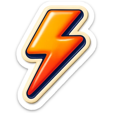 lightning bolt sticker