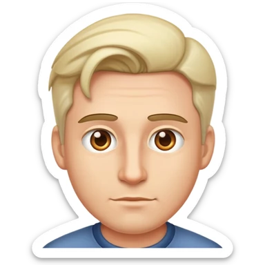 nonchalant man￼ sticker