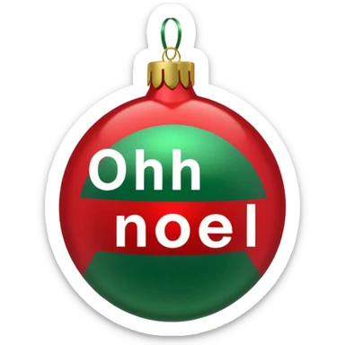 christmas ornament Oh Well Noel sticker