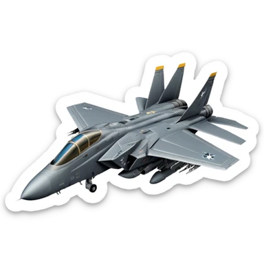F-14 Tomcat - Grumman (Model Year: 2020) (stealth grey) sticker