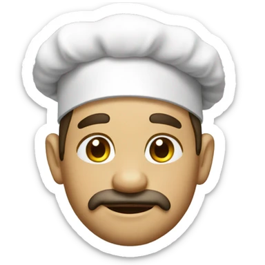 Oso cheff whie sticker