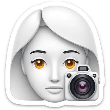 minimalist logo for AI SaaS service self2.art, face and camera sticker